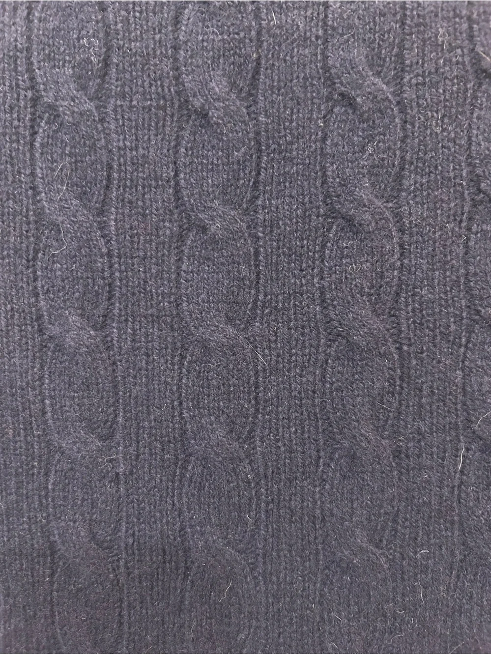 Polo Ralph Lauren Navy Cable Knit Button Sweater Vest Large